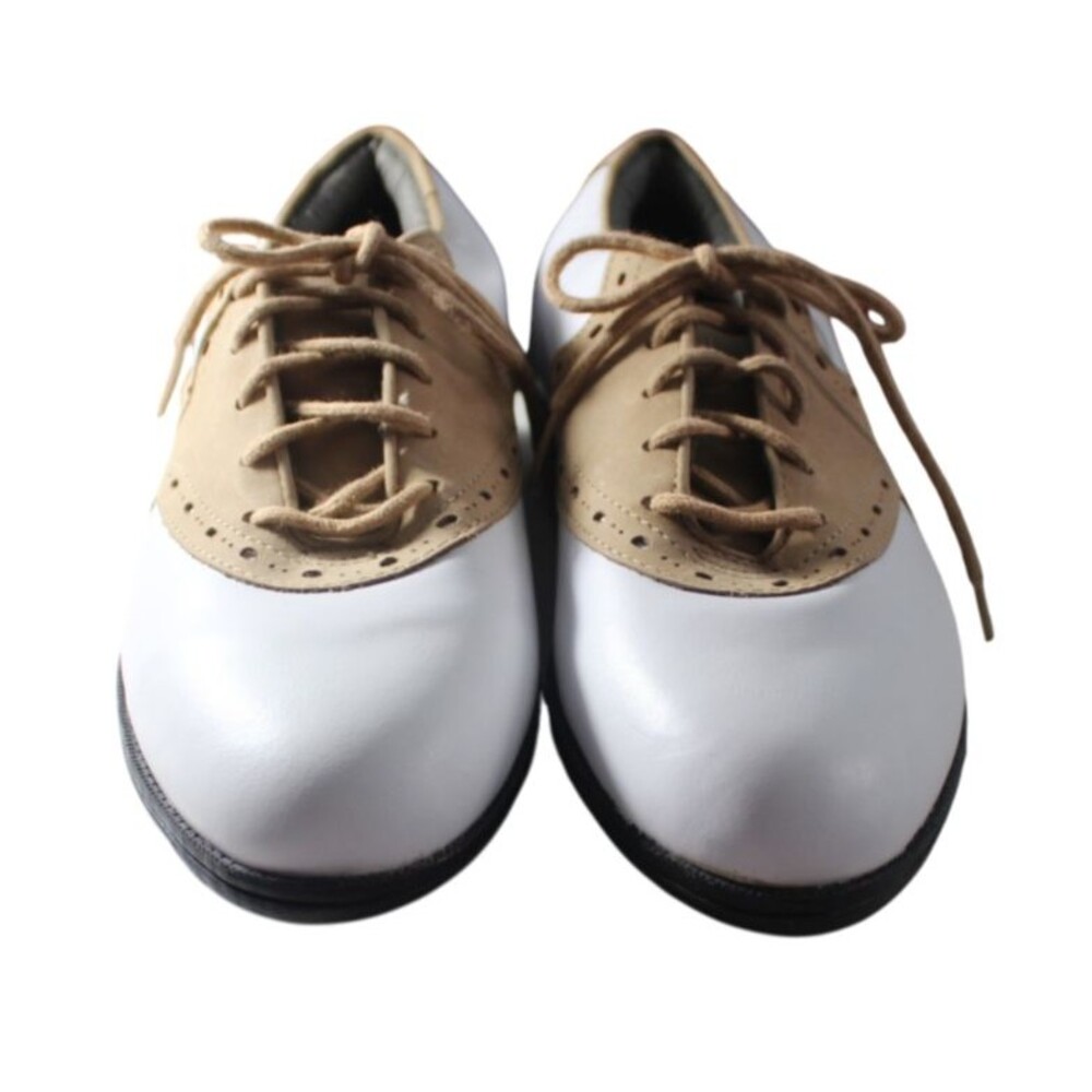 Women’s Nike Air Golf Shoes Size 6.5 Tan & White